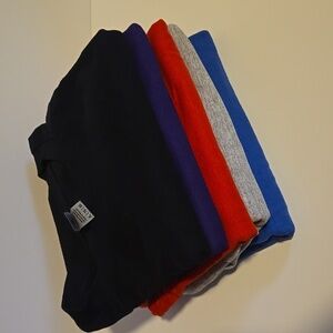 5 Gildan Heavy Cotton XL T-Shirt Bundle
